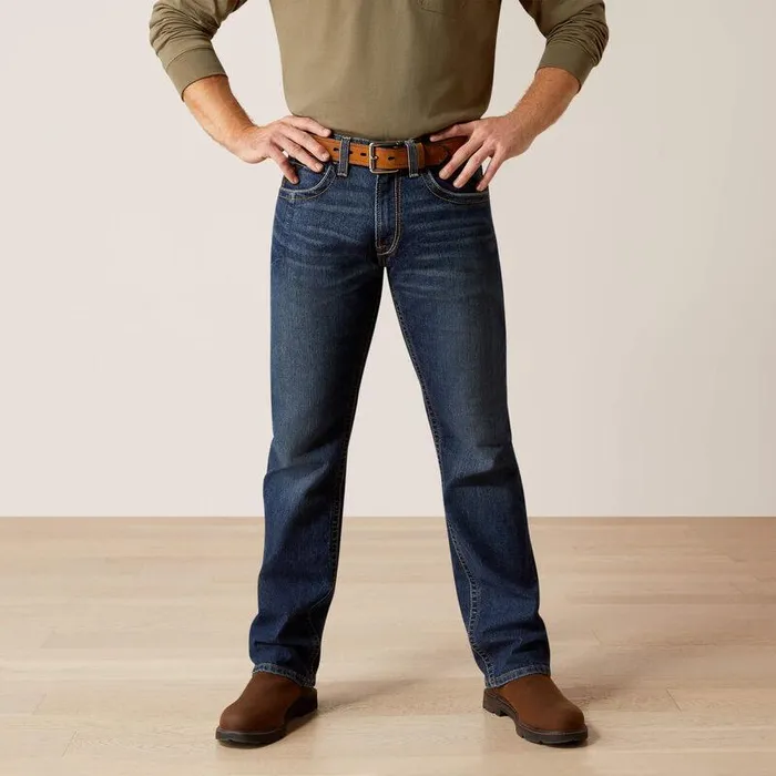 Men Denim Ariat Rebar M5 Straight Rail Straight Jean Encinitas