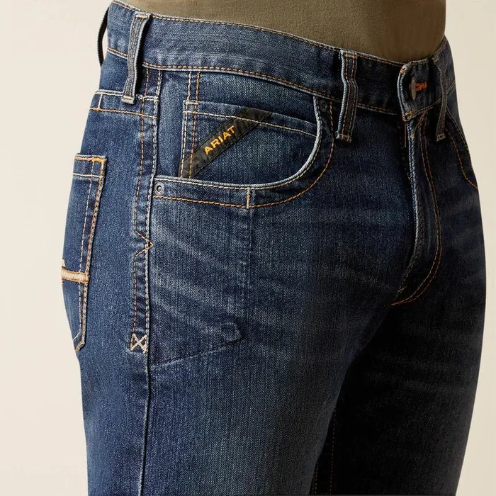 Men Denim Ariat Rebar M5 Straight Rail Straight Jean Encinitas Men Denim Ariat Rebar M5 Straight Rail Straight Jean Encinitas