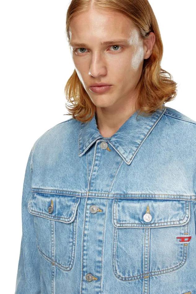 Men Diesel Jackets DBARCY Light Blue