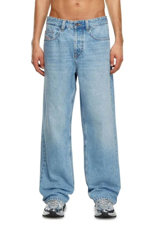 Men Diesel Jeans Relaxed Jeans 2001 DMacro 09I29 Light Blue Men Diesel Jeans Relaxed Jeans 2001 DMacro 09I29 Light Blue