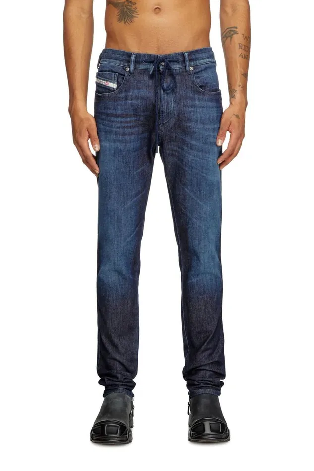 Men Diesel Jeans Slim 2060 DStrukt Joggjeans 09L11 Dark Blue Men Diesel Jeans Slim 2060 DStrukt Joggjeans 09L11 Dark Blue