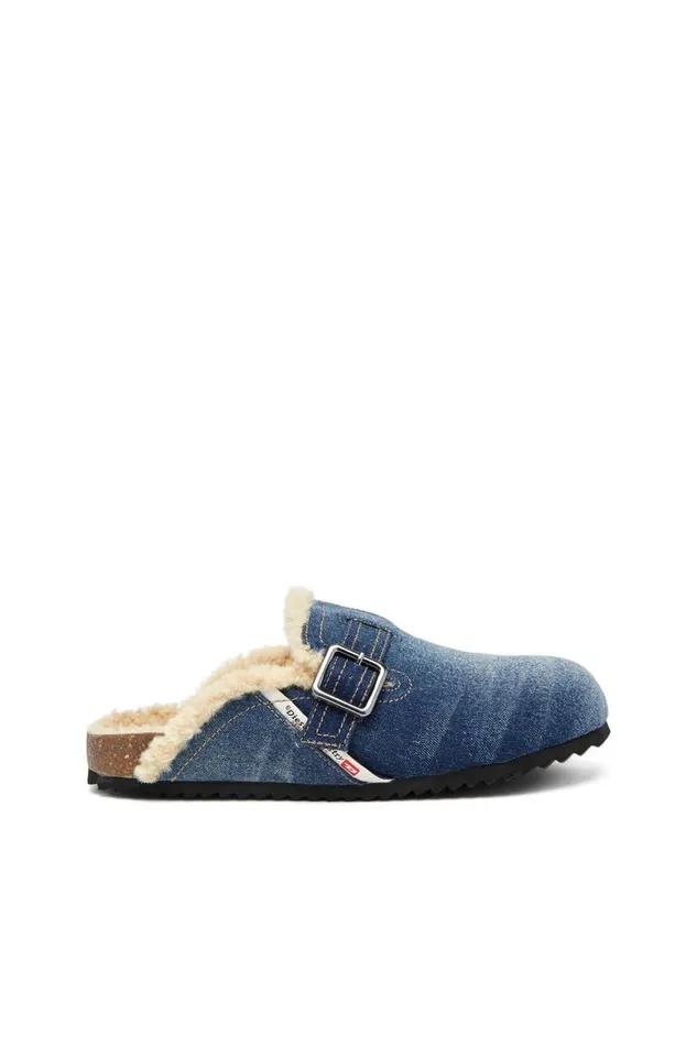 Men Diesel Rubber Slides DWOODSTOCK X Blue