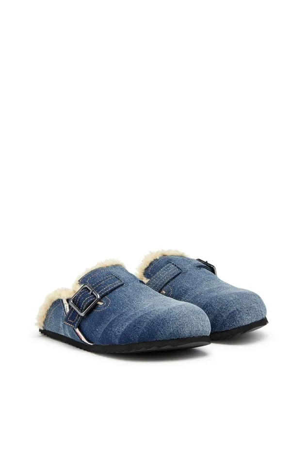 Men Diesel Rubber Slides DWOODSTOCK X Blue