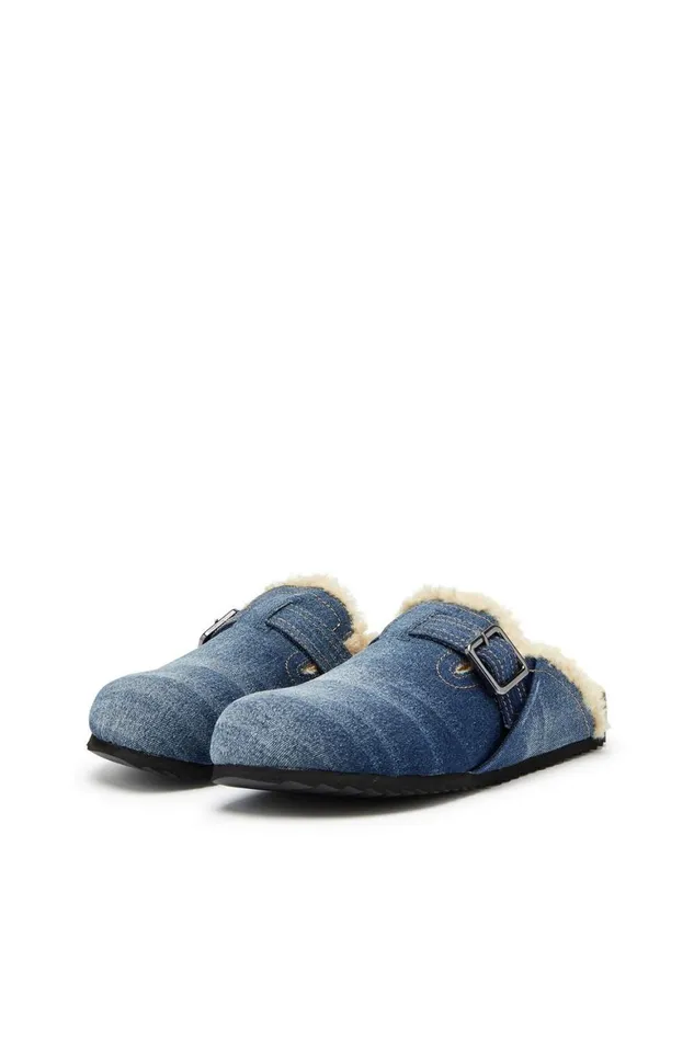 Men Diesel Rubber Slides DWOODSTOCK X Blue