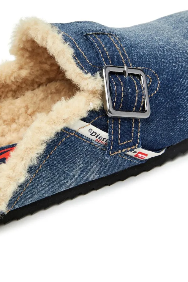 Men Diesel Rubber Slides DWOODSTOCK X Blue