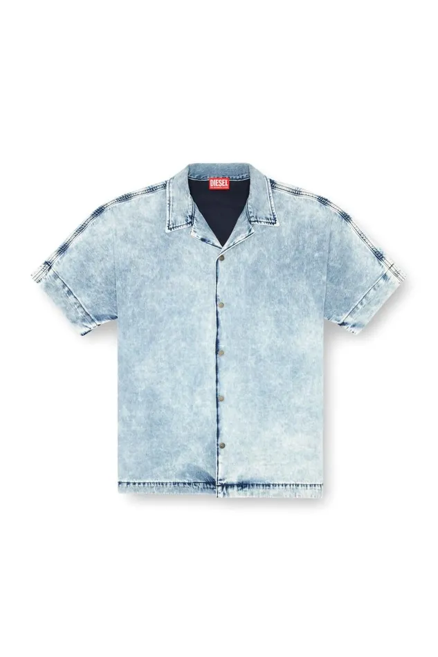 Men Diesel Shirts DNABILS Light Blue Men Diesel Shirts DNABILS Light Blue