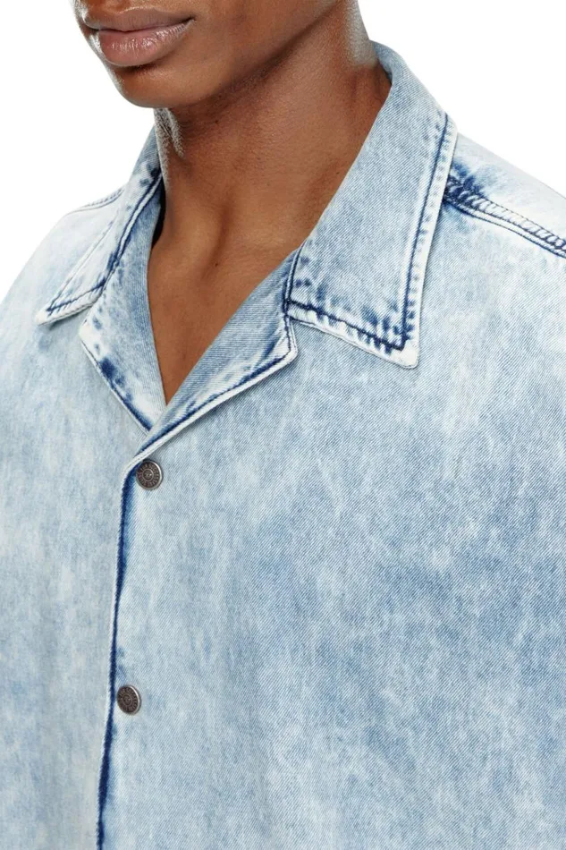 Men Diesel Shirts DNABILS Light Blue Men Diesel Shirts DNABILS Light Blue