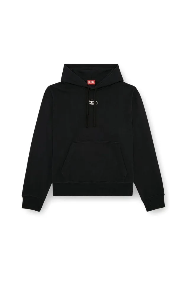 Men Diesel Sweatshirts and Hoodies SMACSHOODOD Black