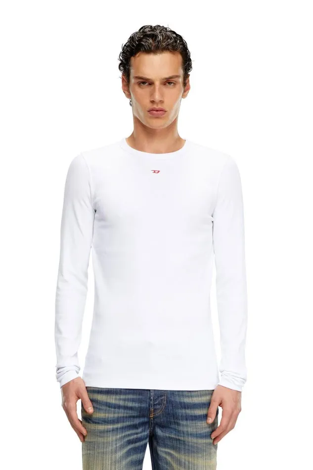 Men Diesel TShirts and Polos DRIBBERLSN White Men Diesel TShirts and Polos DRIBBERLSN White