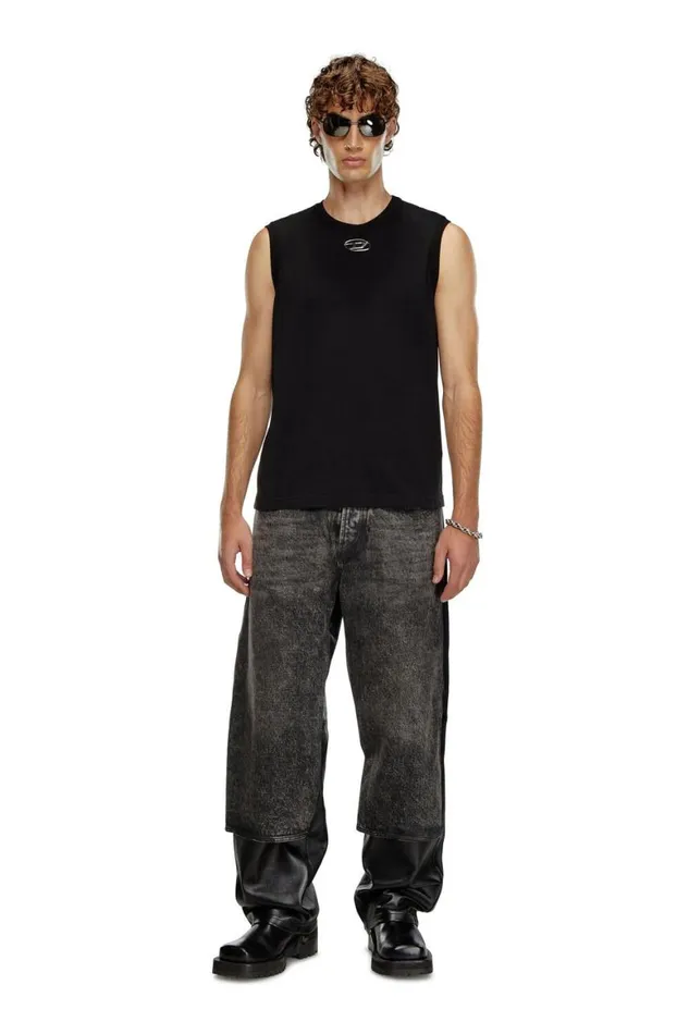 Men Diesel TShirts and Polos TBISCOOD Black