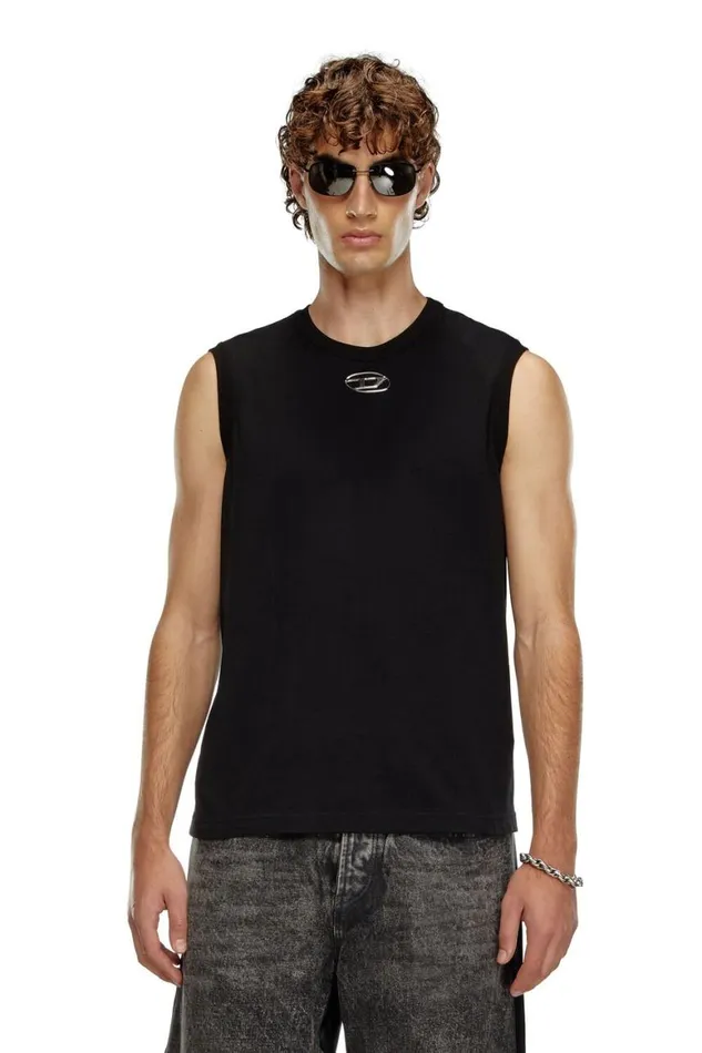 Men Diesel TShirts and Polos TBISCOOD Black