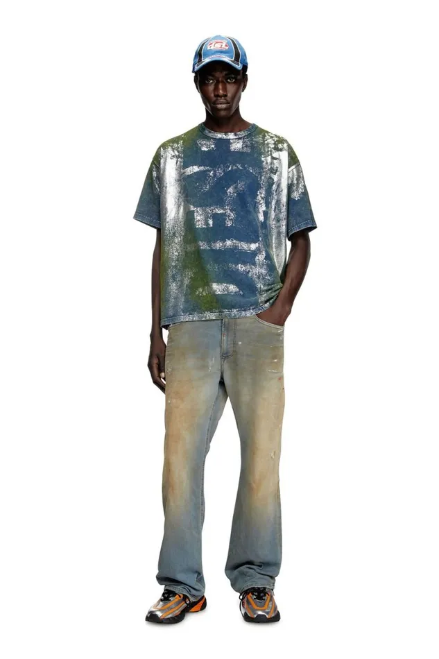 Men Diesel TShirts and Polos TBOXTR2 Blue