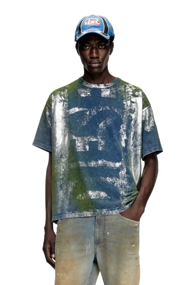 Men Diesel TShirts and Polos TBOXTR2 Blue