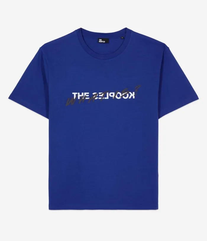 Men Electric Blue What Is Tshirt THE KOOPLES Tshirts