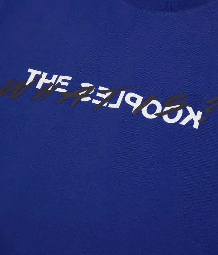 Men Electric Blue What Is Tshirt THE KOOPLES Tshirts