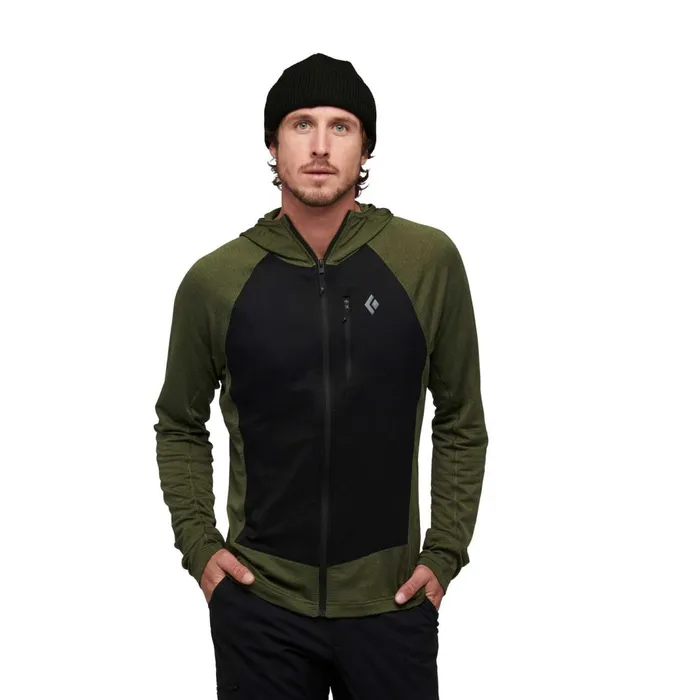Men Fleece Black Diamond Coefficient LT Hybrid Hoody