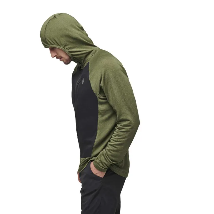 Men Fleece Black Diamond Coefficient LT Hybrid Hoody