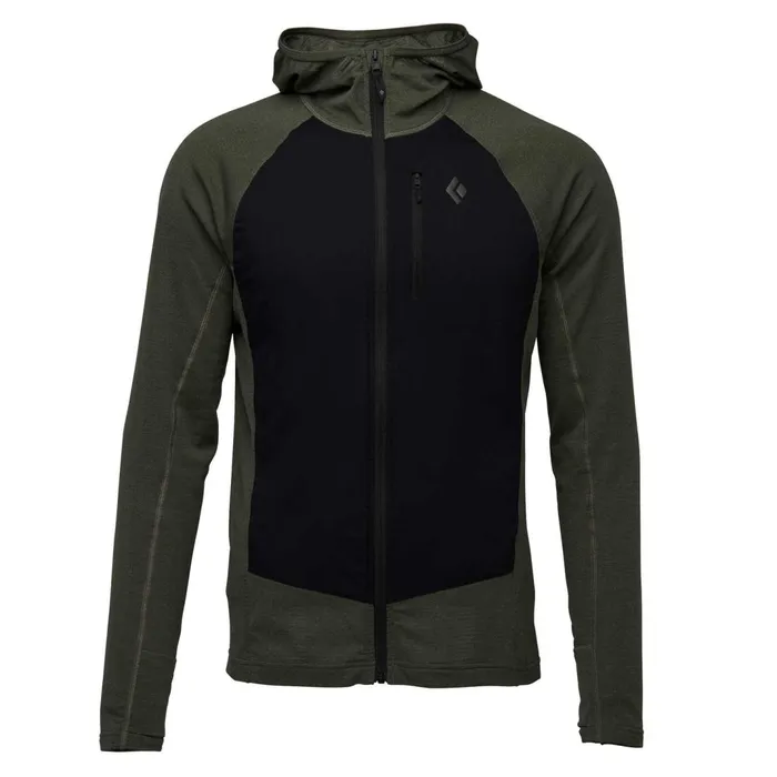 Men Fleece Black Diamond Coefficient LT Hybrid Hoody