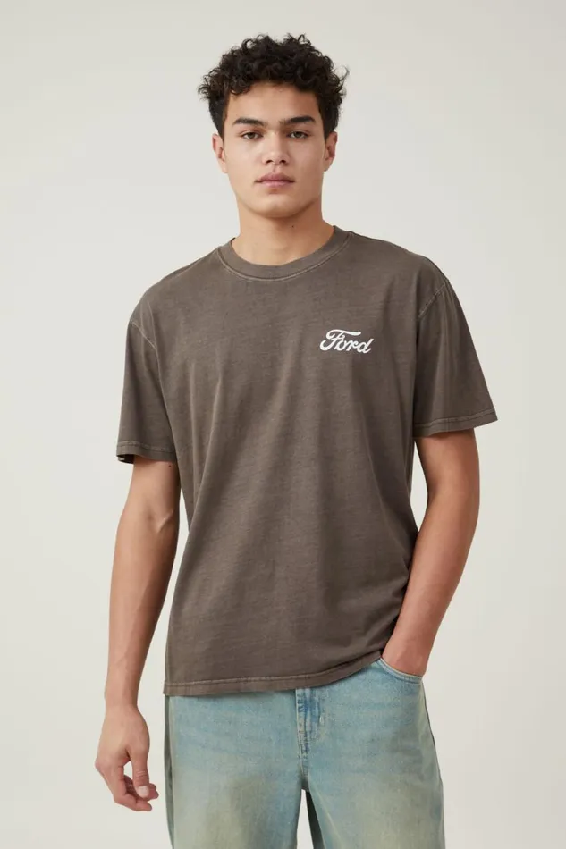 Men Graphic TShirts Cotton On Ford Loose Fit TShirt Lcn For Washed Chocolatebronco Blueprint Men Graphic TShirts Cotton On Ford Loose Fit TShirt Lcn For Washed Chocolatebronco Blueprint