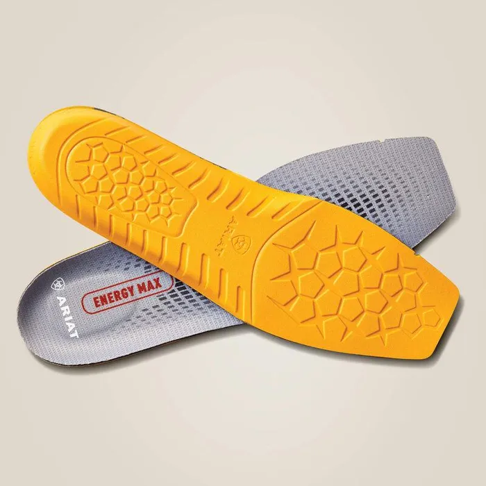 Men Insoles and Inserts Ariat Energy Max Wide Square Toe Insole Multi