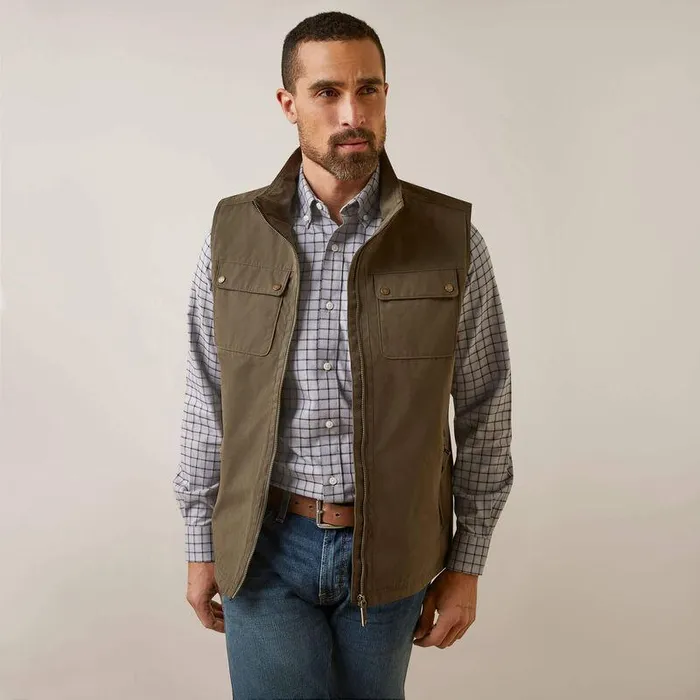 Men Jackets and Vests Ariat Argentium Insulated Vest Earth