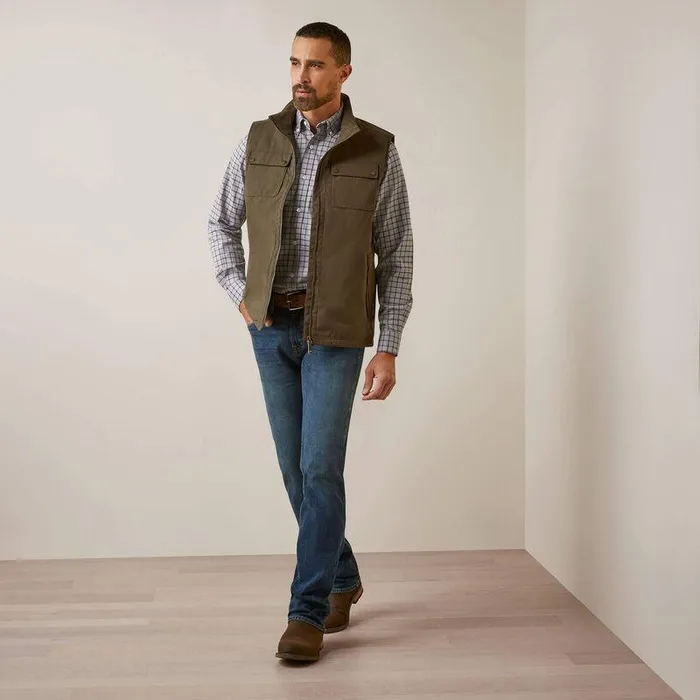 Men Jackets and Vests Ariat Argentium Insulated Vest Earth