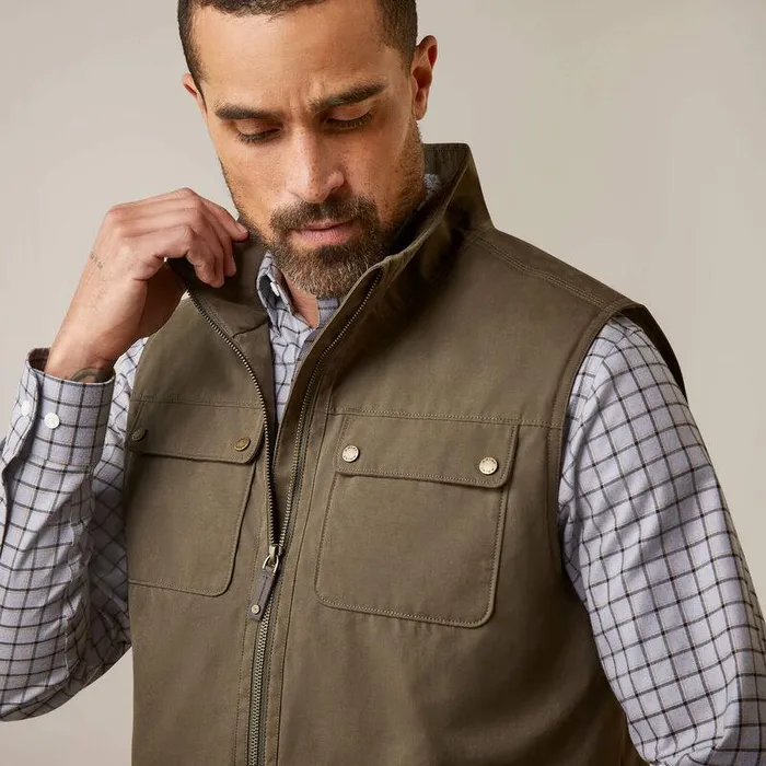 Men Jackets and Vests Ariat Argentium Insulated Vest Earth