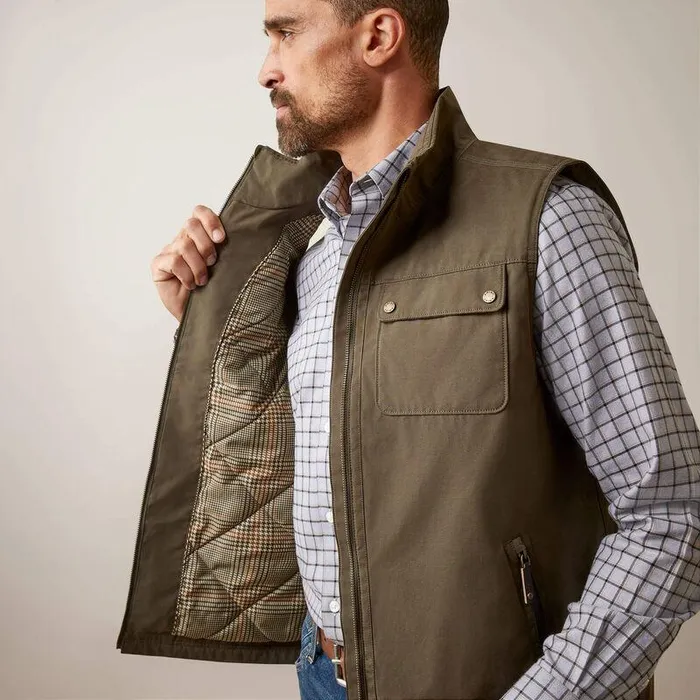 Men Jackets and Vests Ariat Argentium Insulated Vest Earth