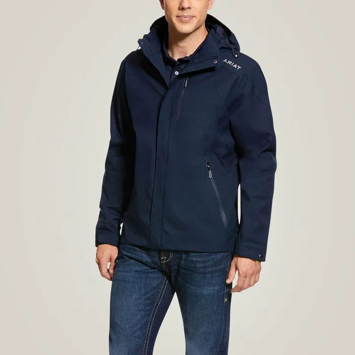 Men Jackets and Vests Ariat Coastal Waterproof Jacket Navy
