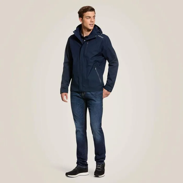Men Jackets and Vests Ariat Coastal Waterproof Jacket Navy Men Jackets and Vests Ariat Coastal Waterproof Jacket Navy