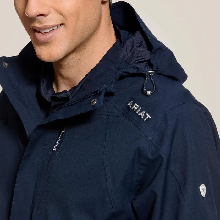 Men Jackets and Vests Ariat Coastal Waterproof Jacket Navy Men Jackets and Vests Ariat Coastal Waterproof Jacket Navy