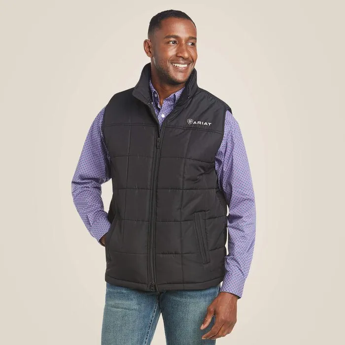 Men Jackets and Vests Ariat Crius Insulated Vest Black