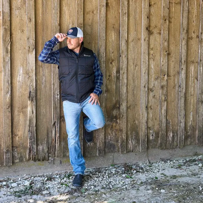 Men Jackets and Vests Ariat Crius Insulated Vest Black Men Jackets and Vests Ariat Crius Insulated Vest Black