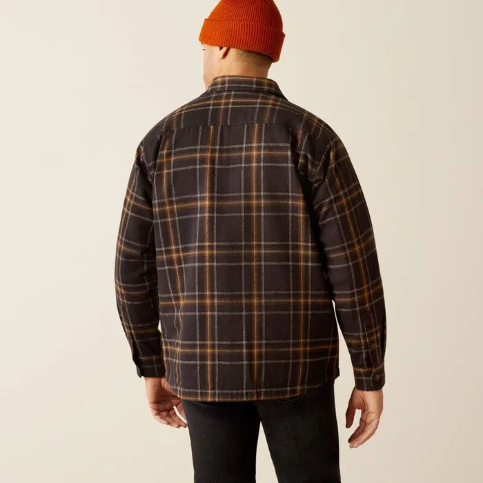 Men Jackets and Vests Ariat Hawthorn Retro Shirt Jacket Black Men Jackets and Vests Ariat Hawthorn Retro Shirt Jacket Black