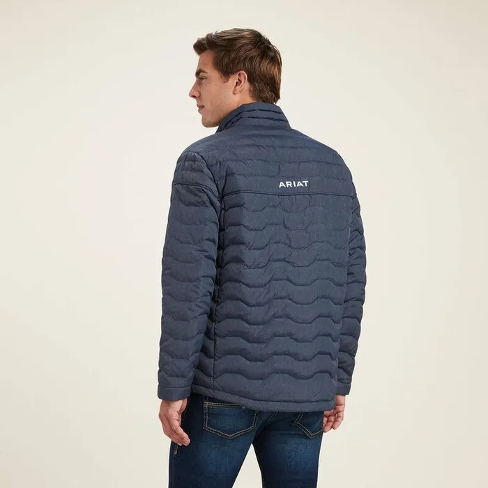 Men Jackets and Vests Ariat Ideal Down Jacket Charcoal Heather