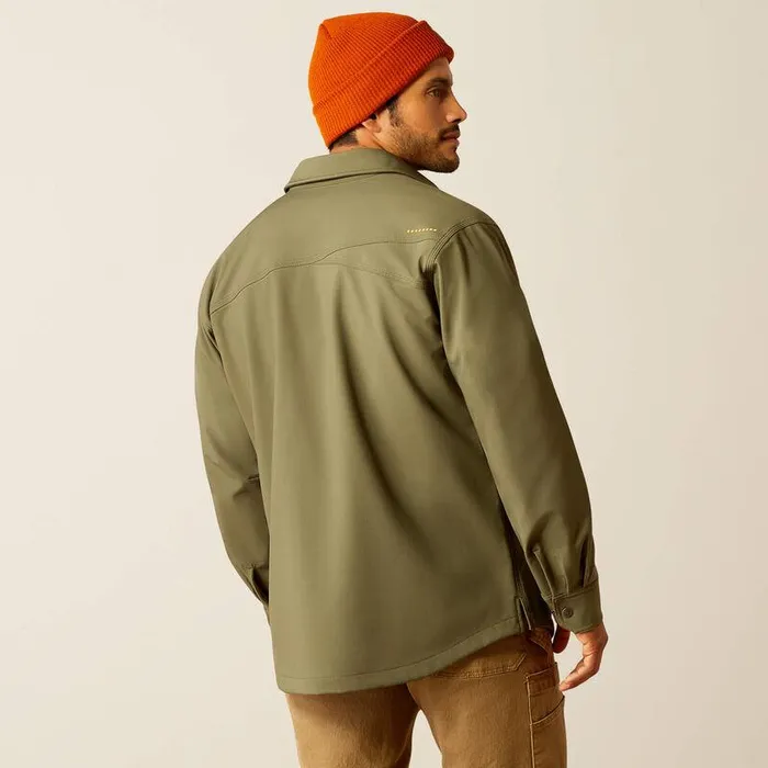 Men Jackets and Vests Ariat Rebar DuraStretch Utility Softshell Shirt Jacket Beetle