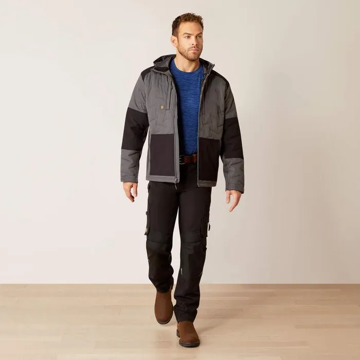 Men Jackets and Vests Ariat Rebar Winter Cloud 9 Water Resistant Insulated Jacket Rebar Grey Men Jackets and Vests Ariat Rebar Winter Cloud 9 Water Resistant Insulated Jacket Rebar Grey