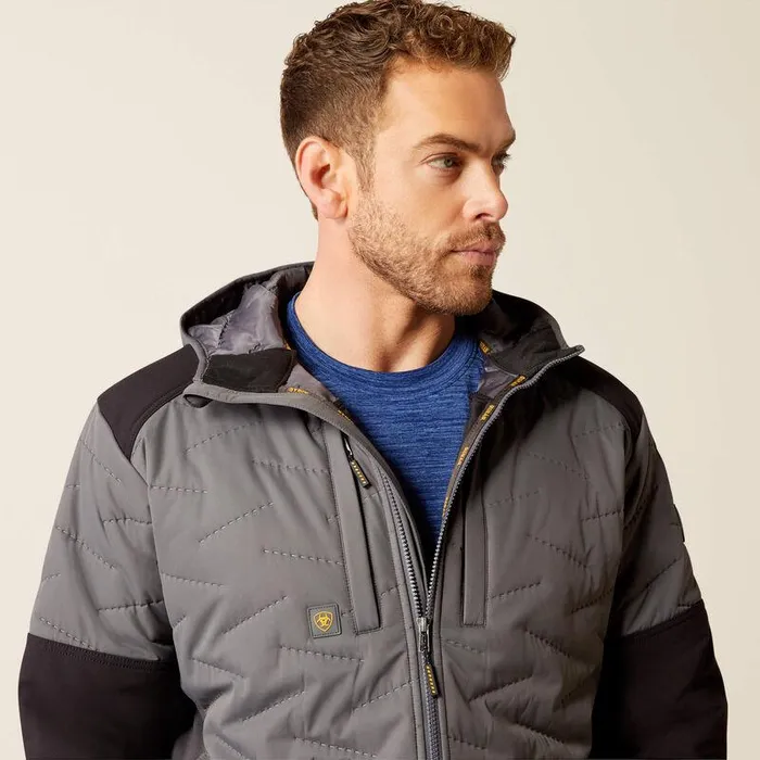 Men Jackets and Vests Ariat Rebar Winter Cloud 9 Water Resistant Insulated Jacket Rebar Grey Men Jackets and Vests Ariat Rebar Winter Cloud 9 Water Resistant Insulated Jacket Rebar Grey