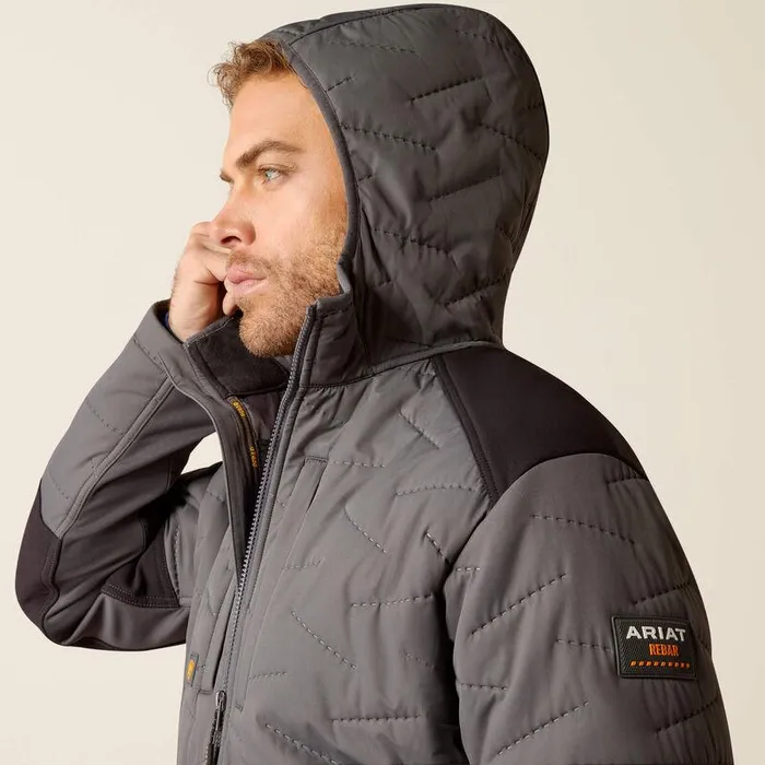 Men Jackets and Vests Ariat Rebar Winter Cloud 9 Water Resistant Insulated Jacket Rebar Grey Men Jackets and Vests Ariat Rebar Winter Cloud 9 Water Resistant Insulated Jacket Rebar Grey