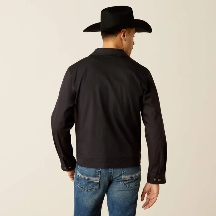 Men Jackets and Vests Ariat Stockton Canvas Jacket Black Men Jackets and Vests Ariat Stockton Canvas Jacket Black