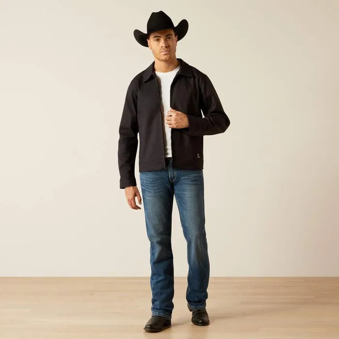 Men Jackets and Vests Ariat Stockton Canvas Jacket Black Men Jackets and Vests Ariat Stockton Canvas Jacket Black