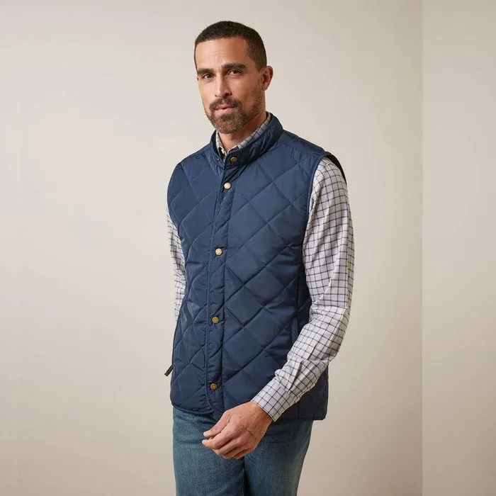 Men Jackets and Vests Ariat Woodside Vest Navy