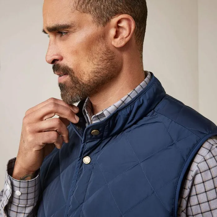 Men Jackets and Vests Ariat Woodside Vest Navy