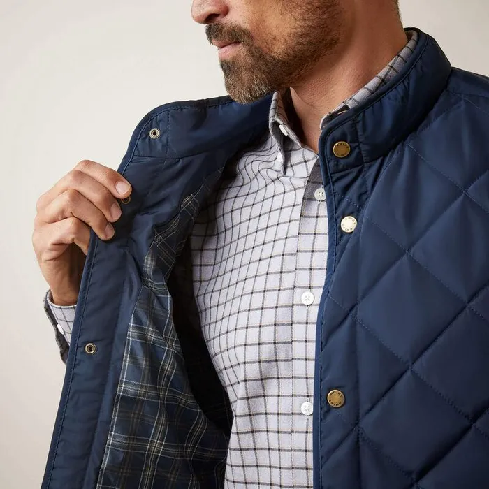 Men Jackets and Vests Ariat Woodside Vest Navy