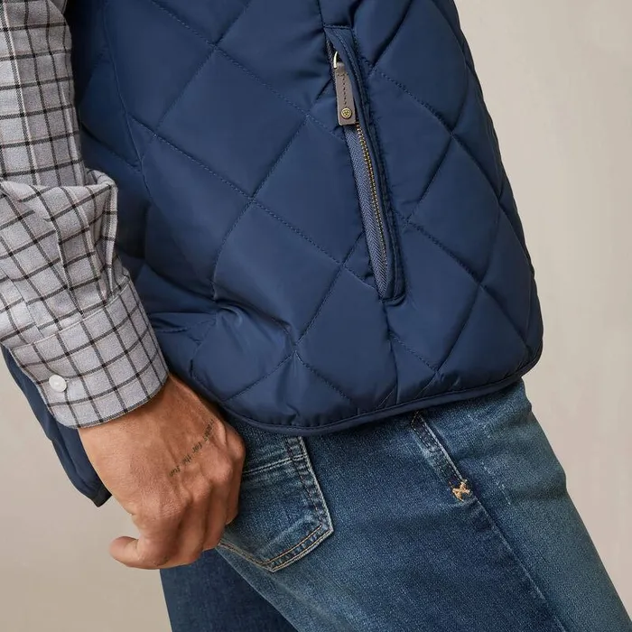 Men Jackets and Vests Ariat Woodside Vest Navy