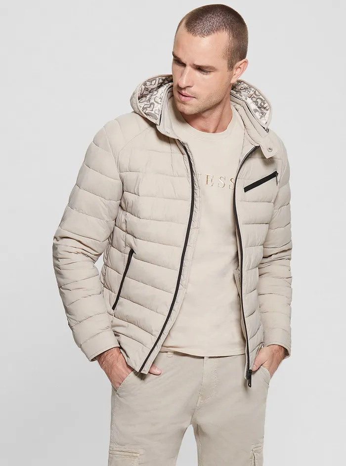 Men Jackets GUESS Eco Stone Stretch Biker Jacket