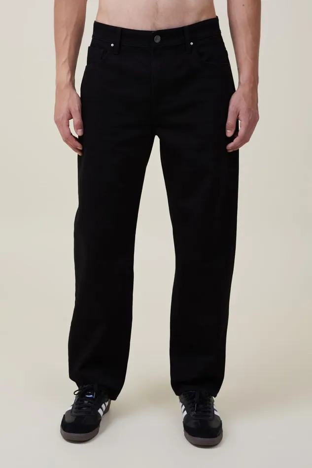 Men Jeans Cotton On Baggy Jean True Black