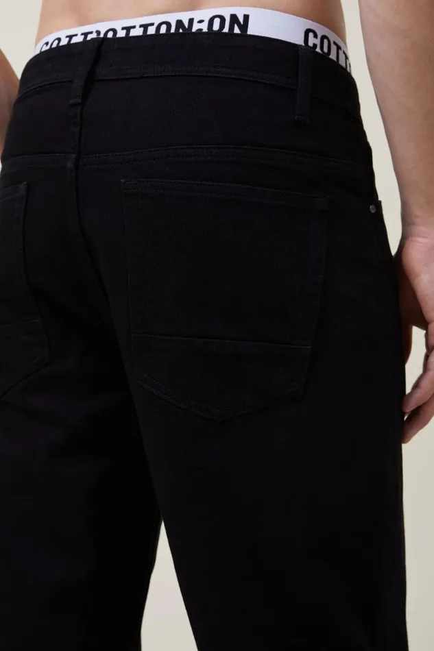Men Jeans Cotton On Baggy Jean True Black