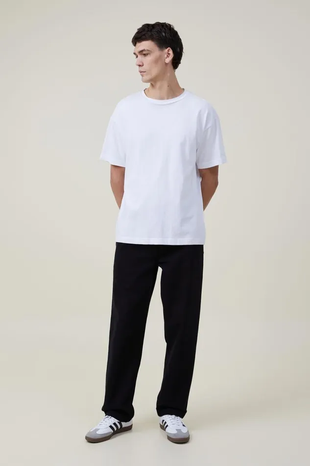 Men Jeans Cotton On Loose Fit Pant True Black