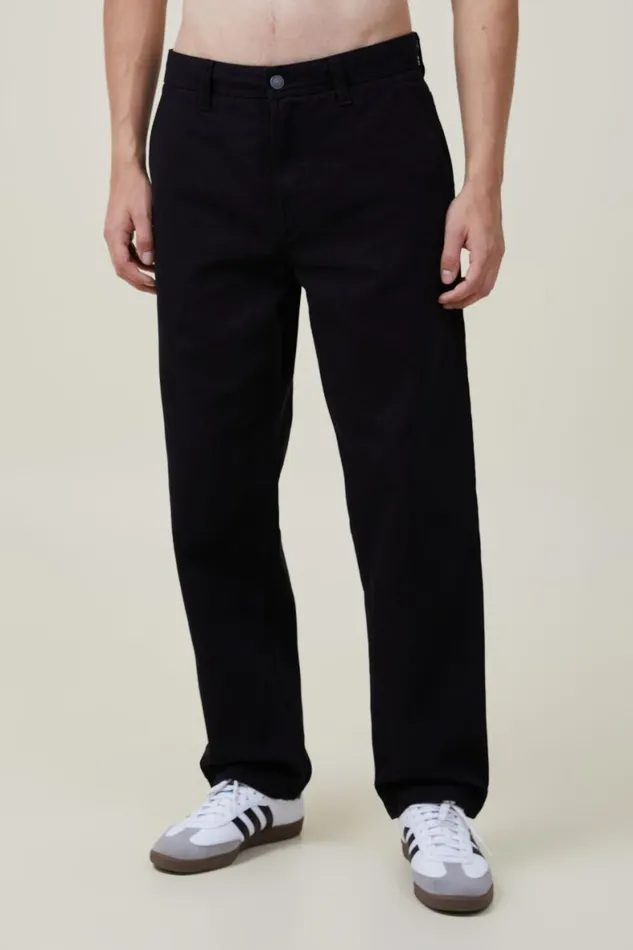 Men Jeans Cotton On Loose Fit Pant True Black